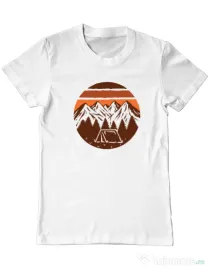 Tricou ADLER barbat Beauty mountain Alb