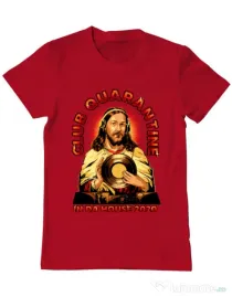 Tricou ADLER barbat Club quarantine Rosu