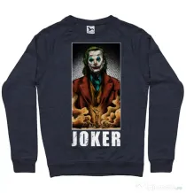 Bluza ADLER barbat Joker flames Denim inchis