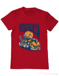 Tricou ADLER barbat Hello ween Rosu