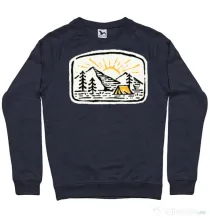 Bluza ADLER barbat Hand drawn camp Denim inchis