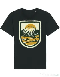 Tricou STANLEY STELLA barbat Hand drawn mountains Negru