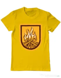 Tricou ADLER barbat Bonfire Galben