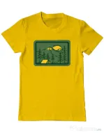 Tricou ADLER barbat Camping 2 Galben
