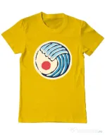 Tricou ADLER barbat Great wave Galben
