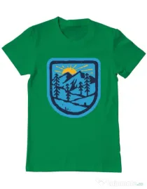 Tricou ADLER barbat Great nature Verde mediu