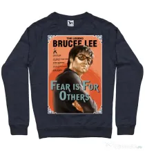 Bluza ADLER barbat Fear is for others Denim inchis
