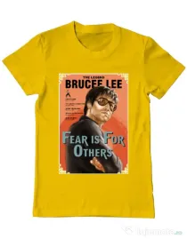 Tricou ADLER barbat Fear is for others Galben