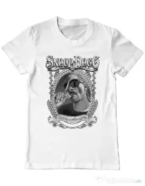 Tricou ADLER barbat Snoop Alb