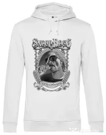 Hoodie barbat cu gluga Snoop Alb