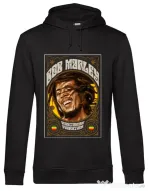 Hoodie barbat cu gluga Rasta man Negru
