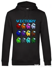 Hoodie barbat cu gluga Victory Negru