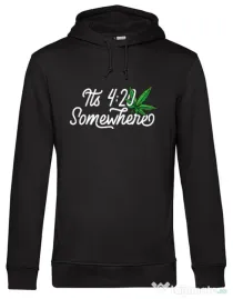Hoodie barbat cu gluga It\'s time Negru