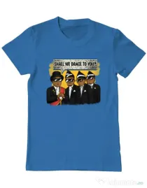 Tricou ADLER barbat Dance meme Albastru azuriu