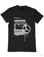 Tricou ADLER barbat Acid Mixtape 2.0 Negru