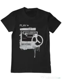 Tricou ADLER barbat Acid Mixtape 2.0 Negru