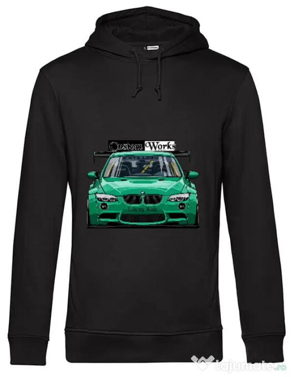 Hoodie barbat cu gluga M3 E92 Liberty Walk Negru