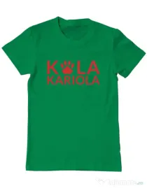 Tricou personalizat barbat Logo Kola Rosu Verde mediu