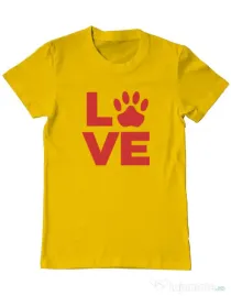 Tricou personalizat barbat Love Kola Kariola Rosu Galben