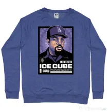 Bluza personalizata barbat ICE CUBE Albastru melanj