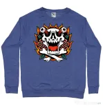 Bluza personalizata barbat Death and Flower Albastru melanj