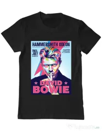 Tricou personalizat barbat David Bowie Negru