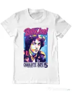 Tricou personalizat barbat BILLY JOEL Alb