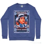 Bluza personalizata barbat Michael Jackson Albastru melanj