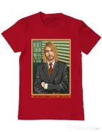 Tricou personalizat barbat Kurt Cobain Rosu