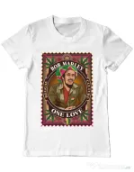 Tricou personalizat barbat Bob Marley Alb