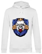 Hanorac barbat cu gluga Release My Superpower Alb