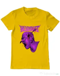 Tricou personalizat barbat HEADSHOT Galben
