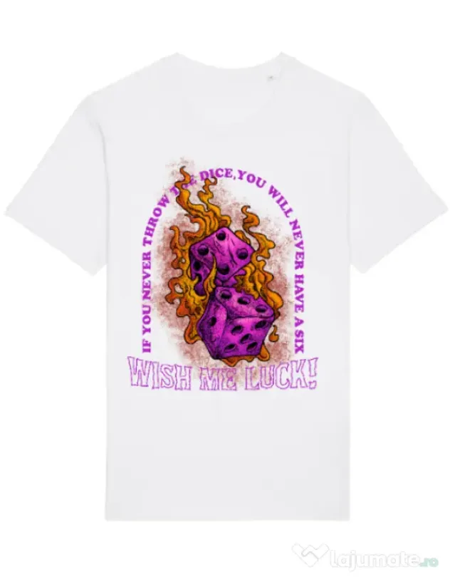 Tricou STANLEY STELLA barbat WISH ME LUCK Alb