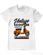 Tricou personalizat barbat SCOOTER SPEEDSTAR Alb
