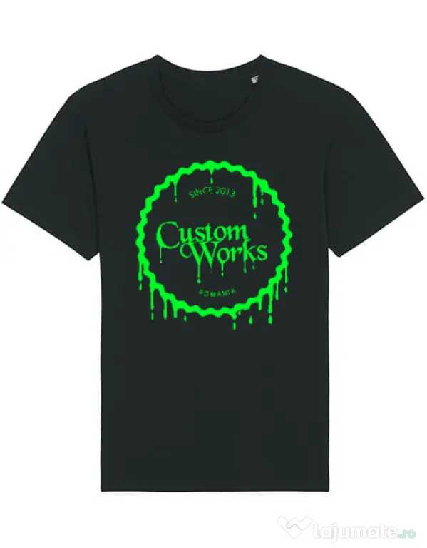 Tricou STANLEY STELLA barbat CW Logo Neon Green Negru
