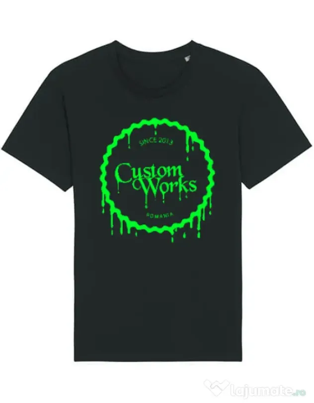 Tricou STANLEY STELLA barbat CW Logo Neon Green Negru