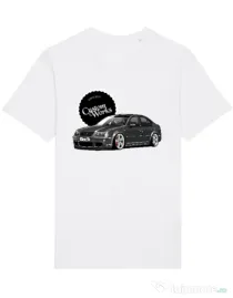 Tricou STANLEY STELLA barbat Bora on Segment wheels Alb
