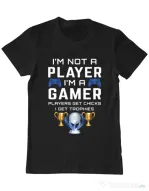 Tricou personalizat barbat Gamer Not Player - Playstation trophies Negru