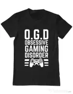 Tricou personalizat barbat OGD - Obsessive Gaming Disorder Negru