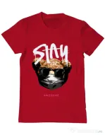 Tricou personalizat barbat Stay awesome Rosu
