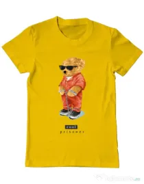 Tricou personalizat barbat Cool prisoner Galben