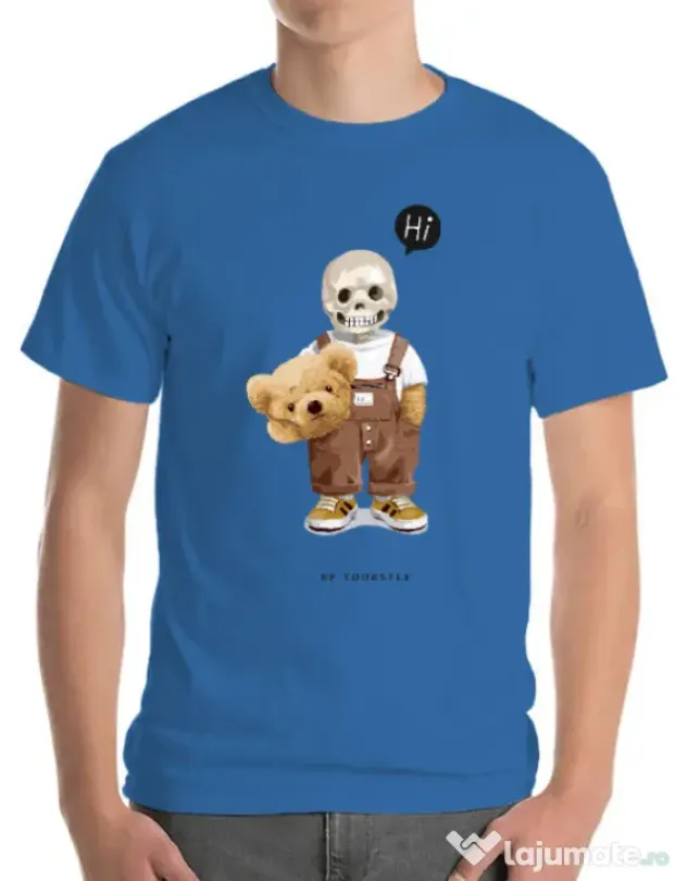 Tricou personalizat barbat Be yourself Albastru azuriu