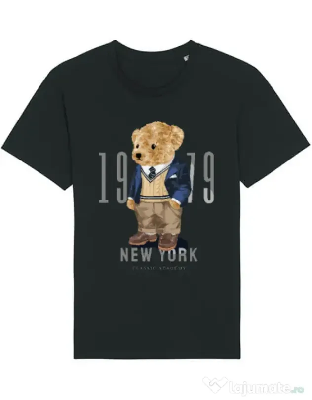 Tricou STANLEY STELLA barbat Classic Academy Negru