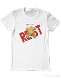Tricou personalizat barbat Get Some Alb