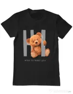 Tricou personalizat barbat Nice to meet you Negru