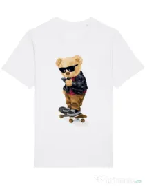 Tricou STANLEY STELLA barbat Skate Alb