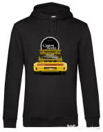 Hanorac barbat cu gluga RWB Yellow Porsche Negru