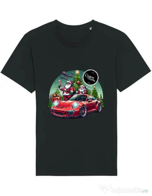 Tricou STANLEY STELLA barbat CW Christmas Series #20 Negru