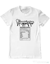 Tricou personalizat barbat Zodiac | Capricorn Alb