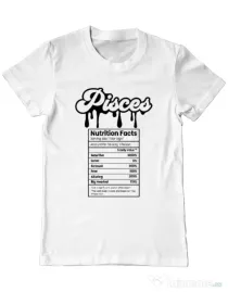 Tricou personalizat barbat Zodiac | Pești Alb